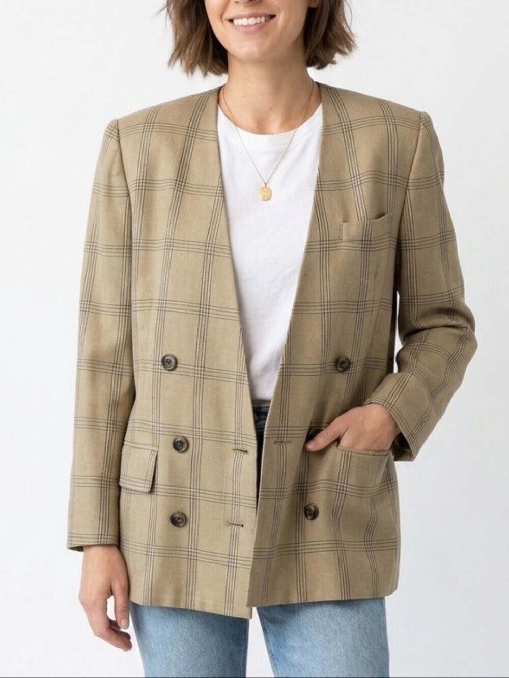 Vintage Kasper for ASL double breasted blazer